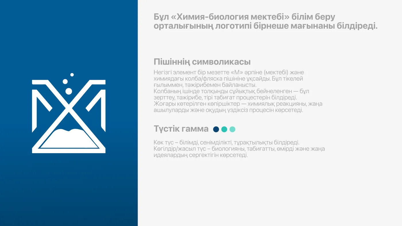 Логотип и символика Химия-Биология мектебі
